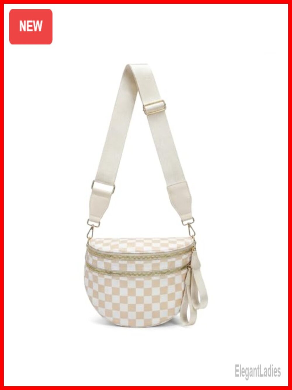 Nylon Crossbody Bum Bag with Adjustable Straps Fanny Pack Handbag